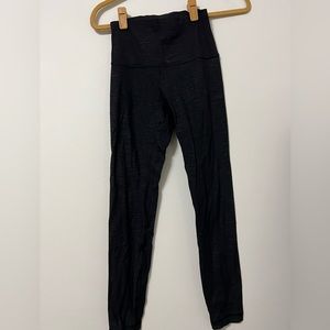 Lululemon Black Emboss Leggings